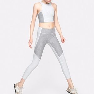 Outdoor Voices Two-tone warm up leggings